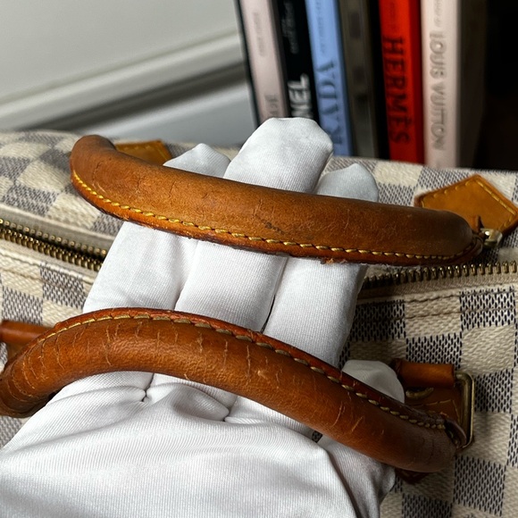 Louis Vuitton Damier Azur Speedy Handbag With Lock & Key #320 “Needs Work” - Picture 13 of 17